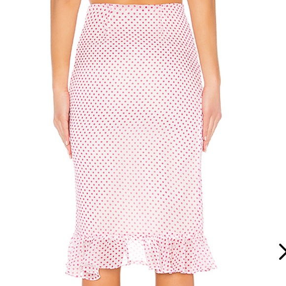 Lovers + Friends SUFFOLK Polka dot SKIRT xs - Picture 3 of 6